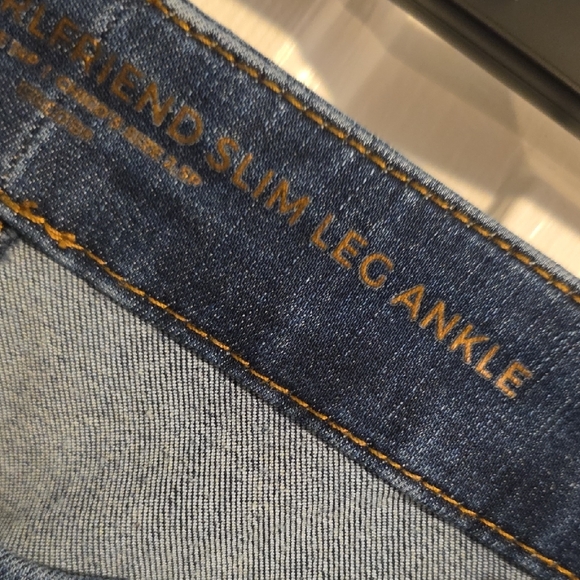 Chico's Dark Blue Floral Embroidered Jeans - Picture 3 of 14